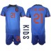 Billige Nederland Frenkie de Jong #21 Bortetrøye Barn VM 2022 Kortermet (+ korte bukser)